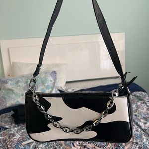 Cow print hand bag